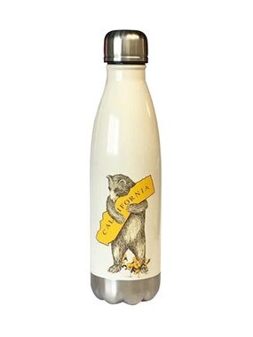 SF Mercantile Water Bottle CA Bear Hug Stainless Steel- Antique White